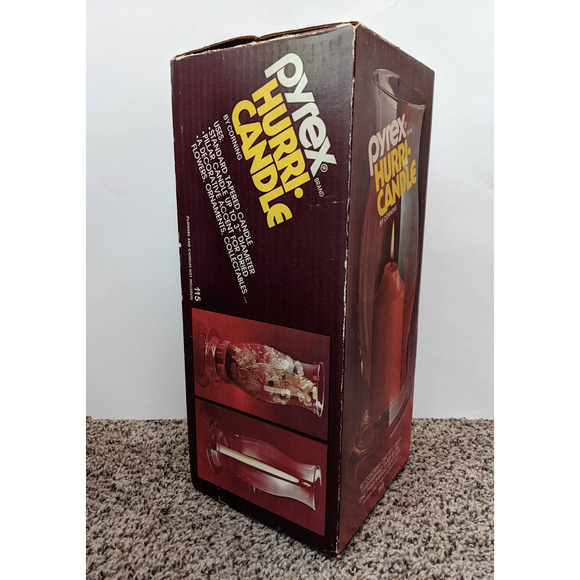 Vintage Pyrex Hurri-Candle Hurricane Candle Holder, Pyrex Candle Holder, 1970's - Picture 6 of 6